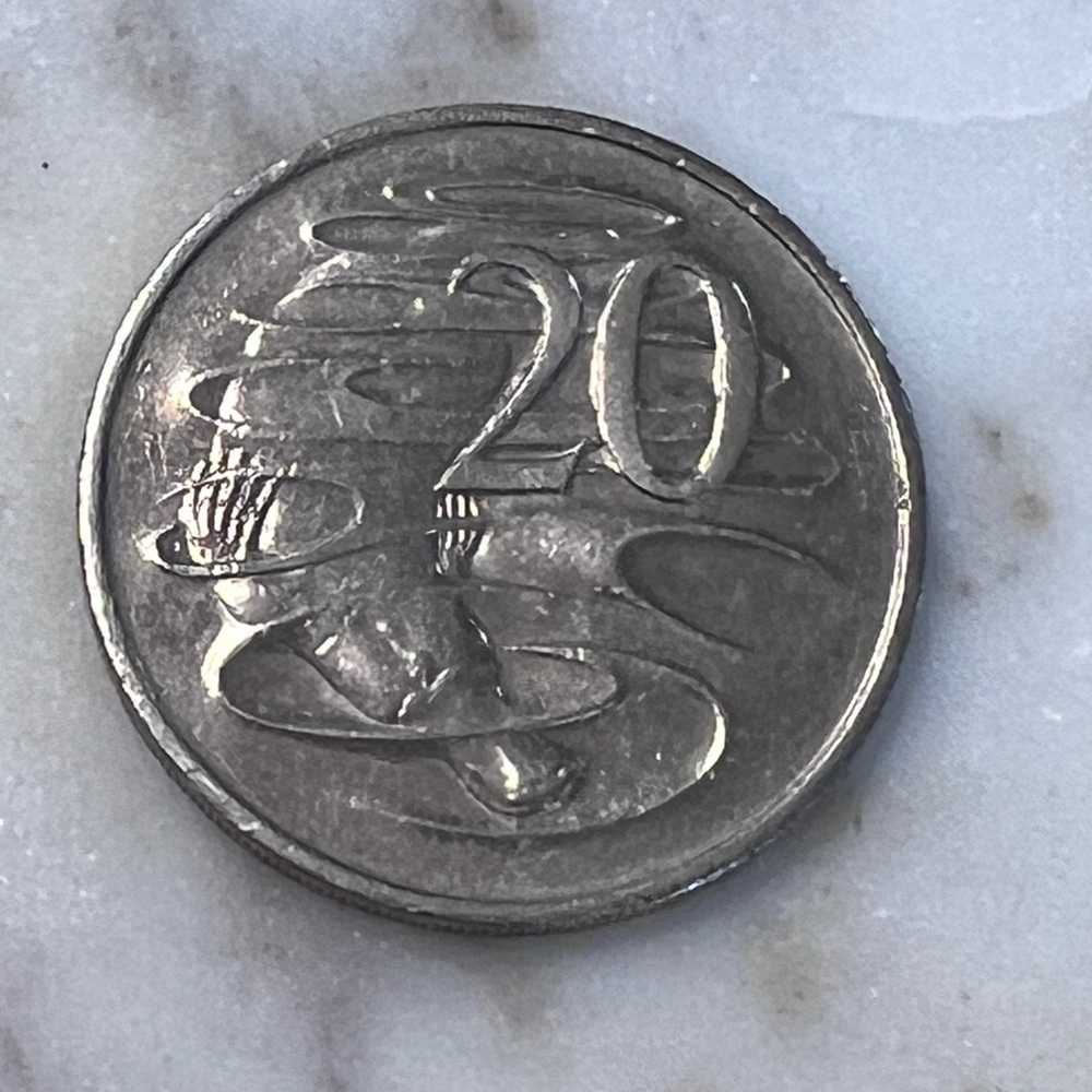 1996 AUSTRALIA. 20 Cents - Queen Elizabeth II, Platypus